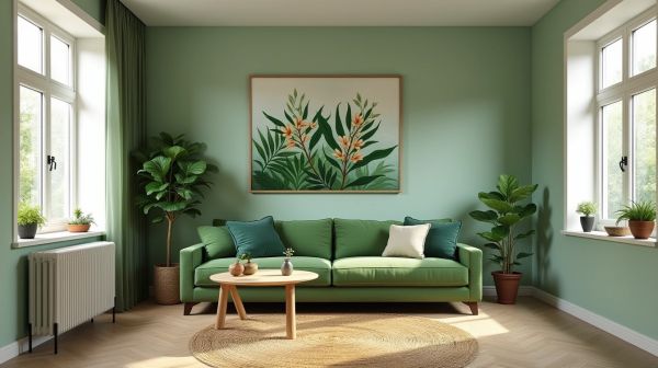 Transformer votre salon vert avec des inspirations déco créatives