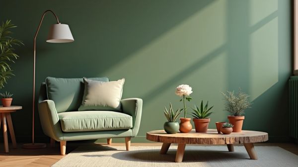 Transformer votre salon vert avec des inspirations déco créatives
